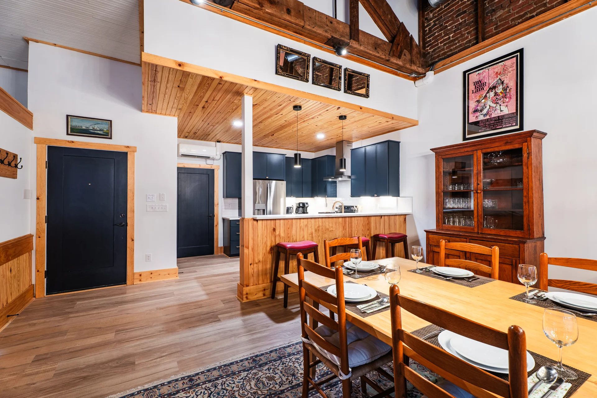 Open kitchen flowing into the main living space